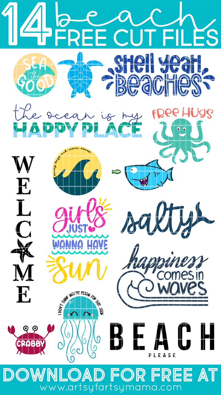 14 Free Beach SVG Cut Files