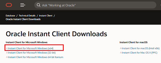 Cara Install Oracle Instant Client di Windows