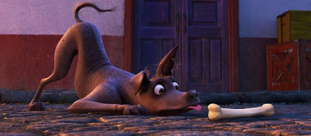 Imagen del pEl perro Dante, protagonista de COCO, la película de Disney Pixar