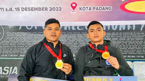 Dua Angota Polri Sumbar Torehkan Prestasi di Kejurnas Open Turnamen Gulat 2022