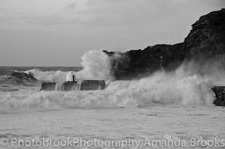 Portreath in Winter Cornwall