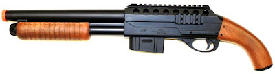 Airsoft Gun - DE M47 Wood Pistol Grip Spring Shot Gun