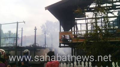 Amukan Sijago Merah Haguskan Dua Unit Rumah Panggung Di Pinrang