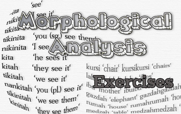 Morphological Analysis Exercises
