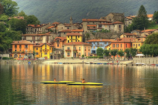 A Closer Look At Mergozzo Town by Fabio Montalto