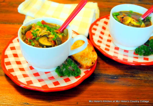 Garden Vegetable Soup at Miz Helen's Country Cottage