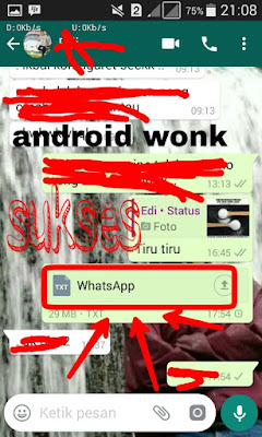 cara mengirim aplikasi dan game dari WhatsApp