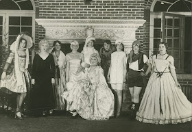 A photograph of the 1929 winter carnival court.