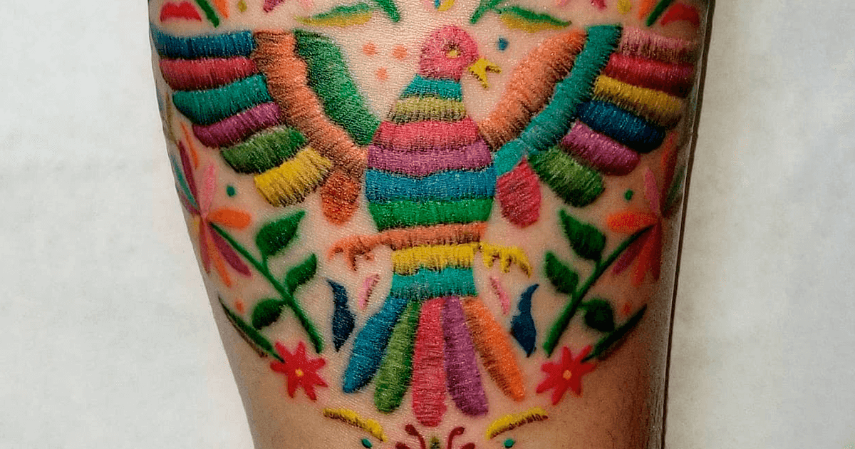 30 Stunning Pictures Of Embroidery Tattoos