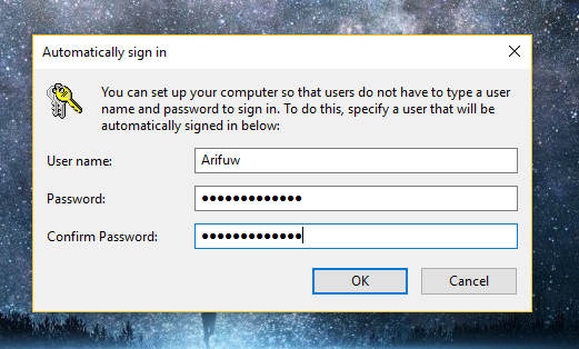 login otomatis di windows 10 03
