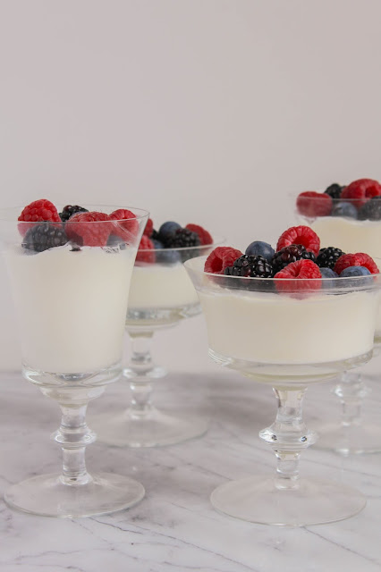 Panna Cotta with Fresh Berries | The Chef Next Door