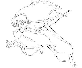 #7 Inuyasha Coloring Page