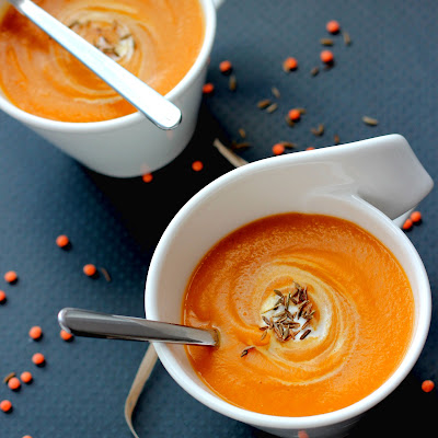 Illustration Soupe Butternut - Carotte & Lentille de Corail