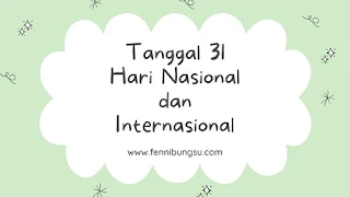 Tanggal 31 Hari Nasional dan Internasional, Tanggal 31 ada apa, hari ini ada apa, kapan World Cities Day, kapan Hari Kota Sedunia, tanggal berapa World Cities Day, tanggal berapa Hari Kota Sedunia, kapan Hari Penjaga Hutan Sedunia, kapan World Ranger Day, apa itu Hari Penjaga Hutan Sedunia, when World Ranger Day, siapa pencetus Hari Penjaga Hutan Sedunia, apa itu World Ranger Day, kapan Hari Tanpa Tembakau Sedunia, kapan World No-Tobacco Day, apa itu Hari Tanpa Tembakau Sedunia, apa itu World No-Tobacco Day, kapan Hari Tanpa Tembakau Sedunia, when World No-Tobacco Day, apa itu world backup day, when world backup day, apa yang dimaksud Hari Mencadangkan Sedunia, kapan Hari Mencadangkan Sedunia,