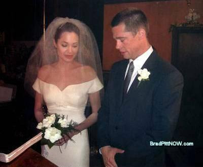 Brad Pitt and Angelina Married photo
