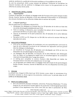 Appel D’offre Search for Common Ground pour la production d’une série télévisée