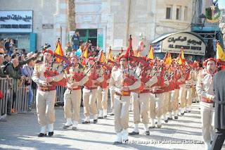 Parade Natal warga Arab di Betlehem Palestina