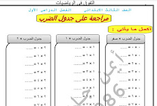 مذكرة رياضيات للصف الثالث الابتدائي الترم الاول 2020 مستر ايمن جابر