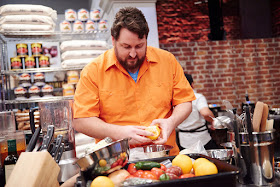 Jay Ducote works on a recipe during The Next Food Network Star.