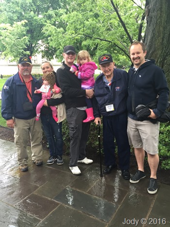 Relatives in the rain