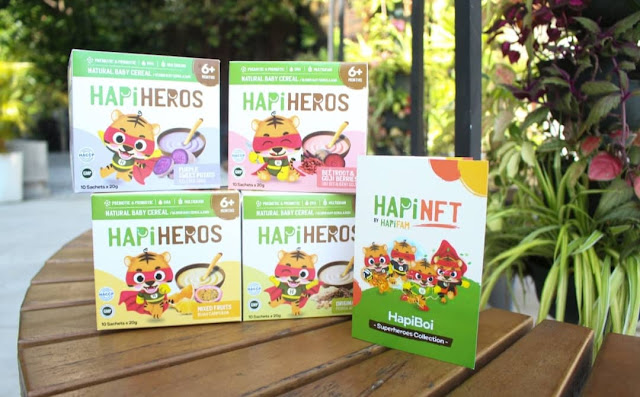 HAPIMOMS Lactation Cookies, HAPIHEROS Natural Baby Cereal Dari HAPIFAM