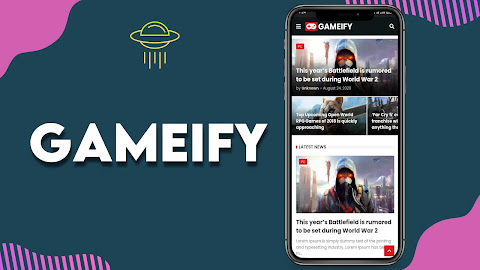 Gameify premium blogger template Free download 