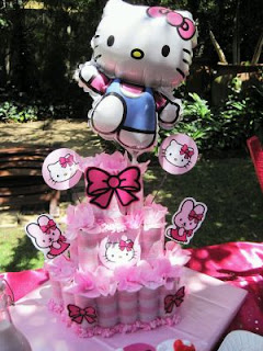 Children parties, Hello Kitty centerpieces decorations