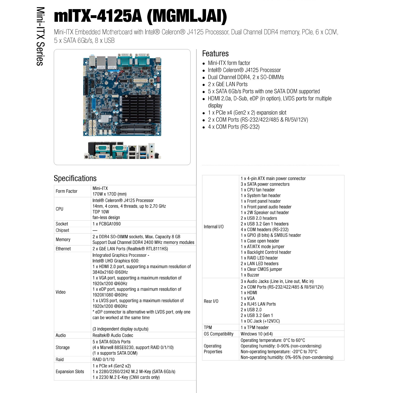 FanlessTech: GigaIPC mITX-4125A available