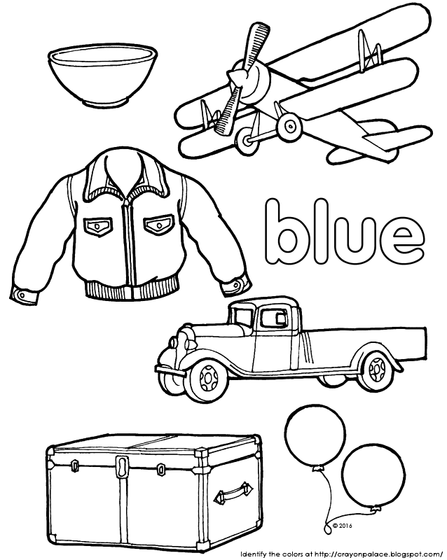 Blue Coloring Pages 8