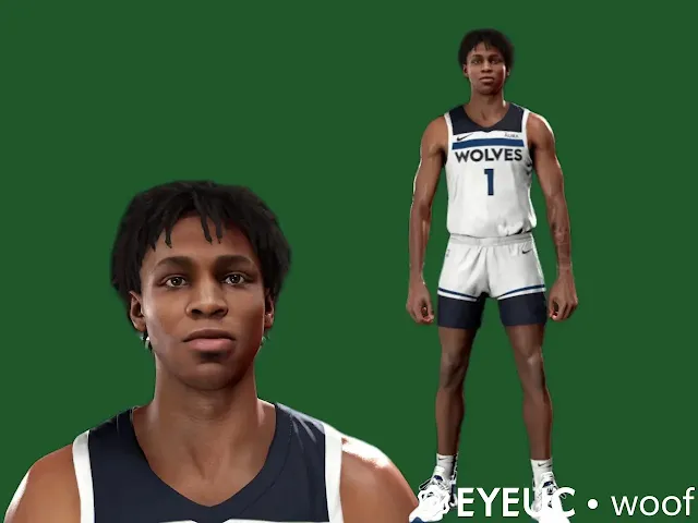 NBA 2K24 Terrence Shannon Jr. Cyberface (2024-2025 Rookie)
