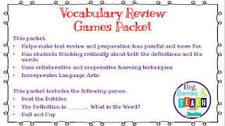 No-Tech Ways to Teach and Assess Vocabulary in Core Subjects: Review Games