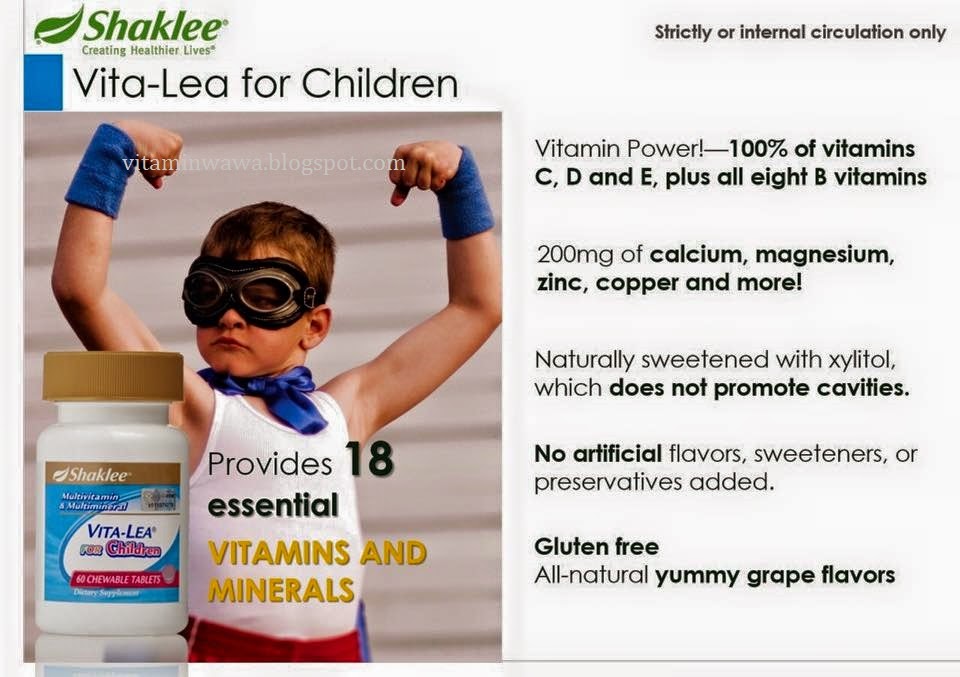 Info Produk - Vita-Lea For Kids Shaklee Multivitamin Untuk 