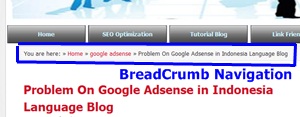 Installer Breadcrumb Navigation On Blogspot | Sharing SEO