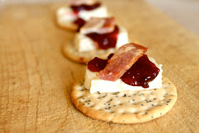 brie bacon and chutney canape