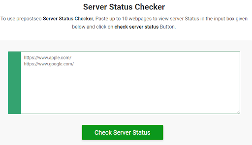 Server Status Checker