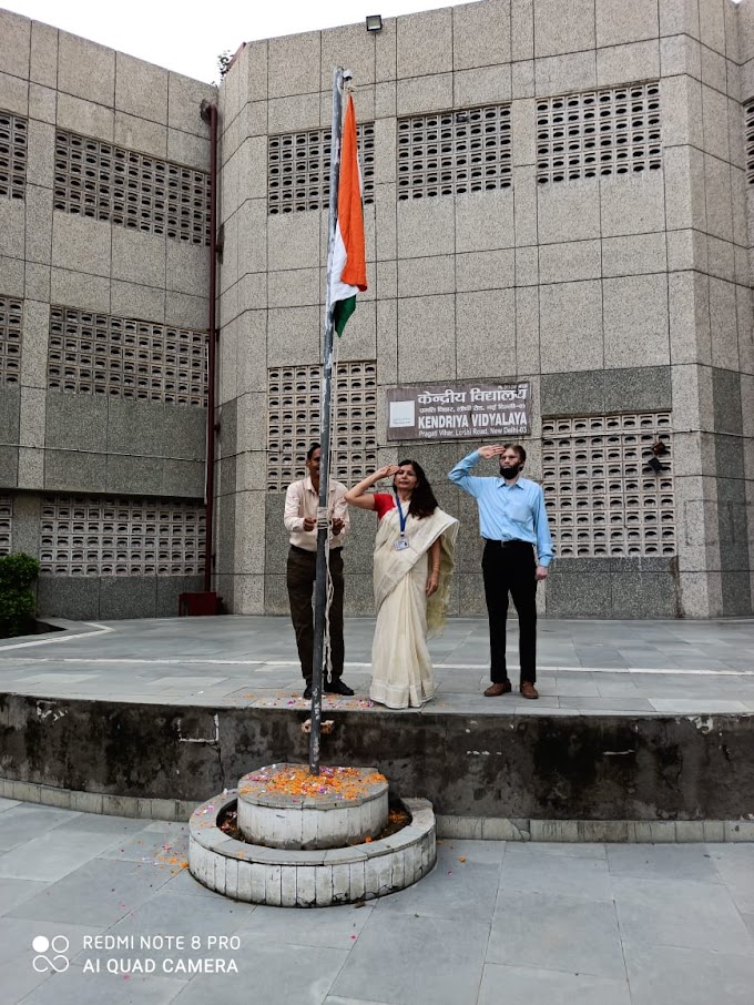 Kendriya Vidyalaya, Pragati Vihar celebrated Independence Day, 2020.