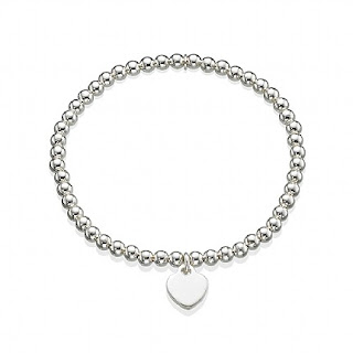 Pia Jewellery Silver Heart Stretch Bracelet