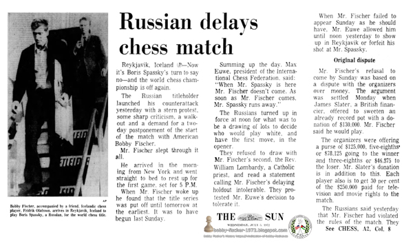 Russian Delays Chess Match