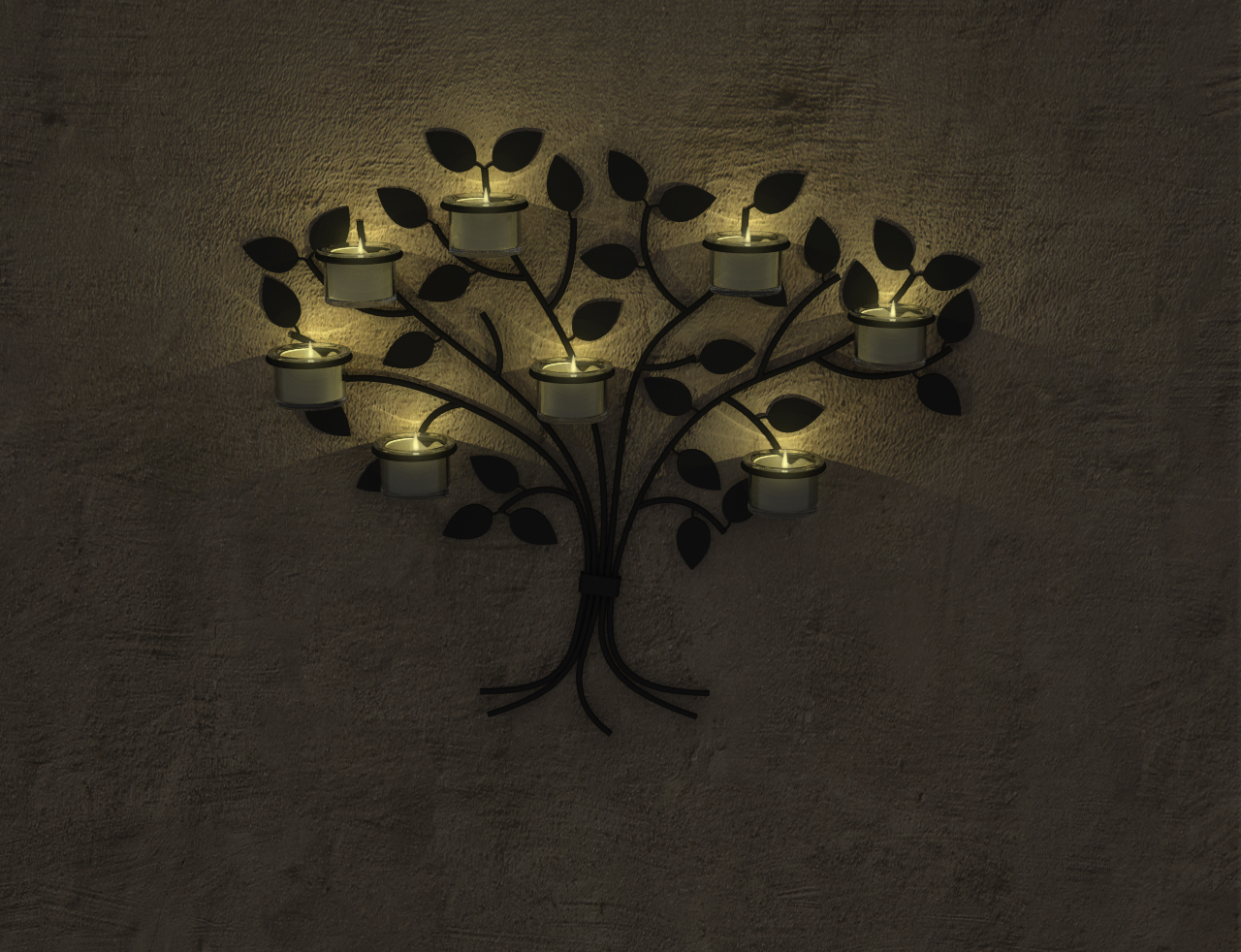 Tree Candle Holder | Architectural Visualizations with Rhino and VRay