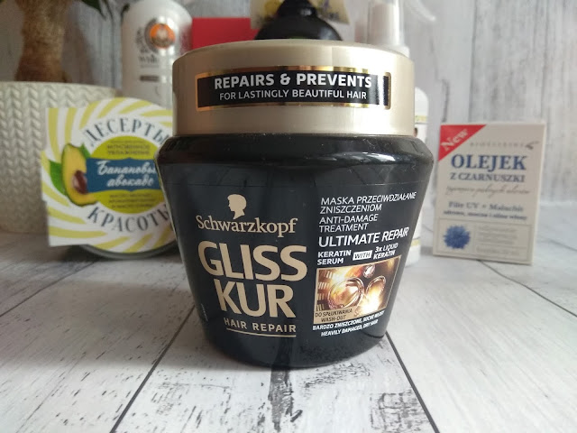 Schwarzkopf Gliss Kur, Ultimate Repair - Maseczka przeciwdziałająca zniszczeniom włosów