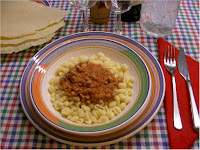 Gnocchetti sardi con ragù di pecora