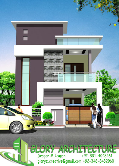 25x50 house elevation, islamabad house elevation, Pakistan house elevation