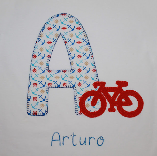 camiseta personalizada inicial bici