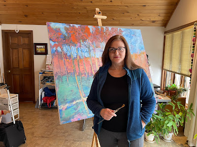 artist Robie Benve in her studio