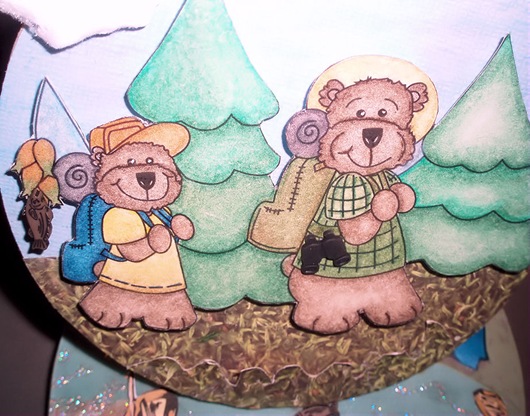 Camping Scene Card_Bears Closeup