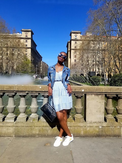 First Time In Spain, Pamplona:  Skater Dress Outfit