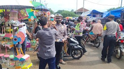 Selain Menyasar Perkantoran, Ops Yustisi Polres Indramayu Bersama Tim Satgas Covid-19 Sambangi Kawasan Pasar