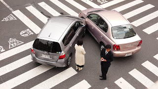Japonya'nın başkenti Tokyo'da gerçekleşen bir trafik kazası