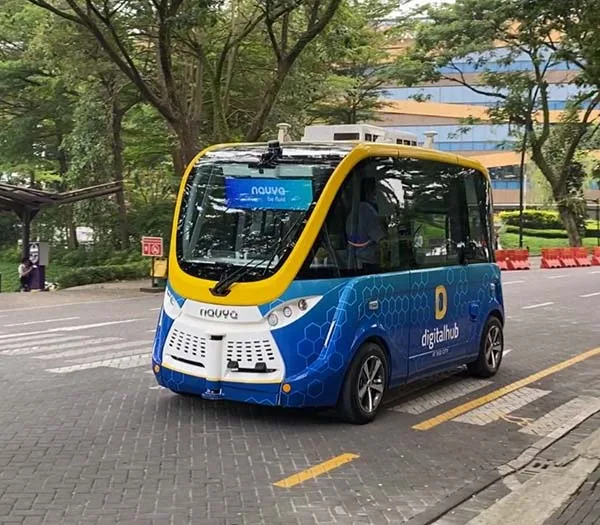 self driving bus di Indonesia