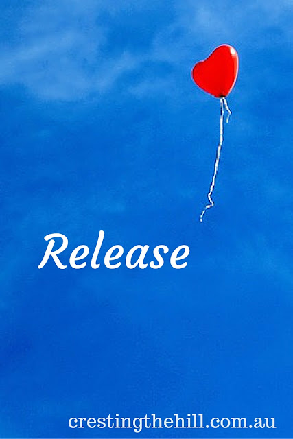 my word for 2015 is release - learning to let go of what is not mine.